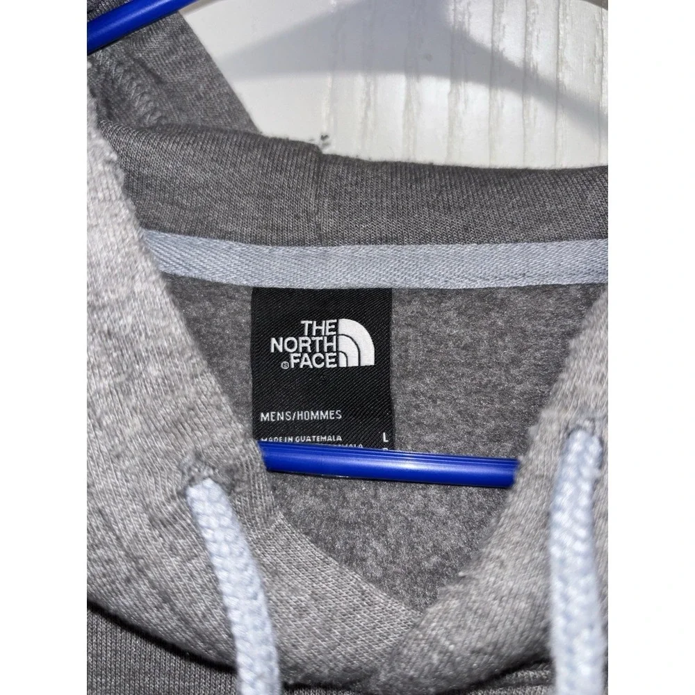 The North Face Hoodie Men's Large Never Stop Exploring Cotton Pullover Gray